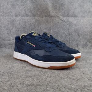 Reebok Shoes Womens 7.5 Sneakers Classic Lifestyle Trainers Blue Leather Lace Up